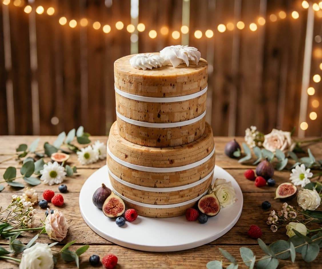 Rustic naked cake, designed in Cake Studio and photographed by Beautify
